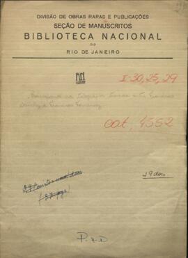 Correspondencia telegráfica intercambiada entre el Vice Pdte. Francisco Sánchez y Francisco Fernández.
