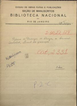 Oficio de Drouyn de Lhuys, Ministro de Negocios Extranjeros de Francia, a Laurent Cochelet, Cónsul de Francia en Asunción.