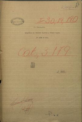 Relatorio del Coronel Vicente Barrios, dirigido al Pdte. de Paraguay, Francisco Solano López.