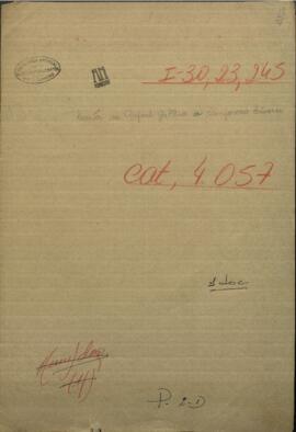 Carta de Rafael Gallino al miembro de la Junta Gubernativa de Corrientes.