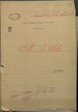 Carta de Henrique H. Fallera a José Berges informando sobre la guerra de Secesión.