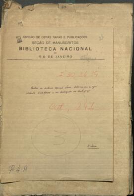 Cartas de Antonio Manuel Lorca Dalamaras a José Norberto Ortellado