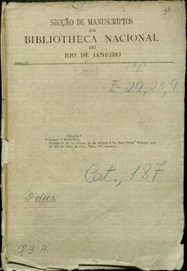 Documento de la compra de un galpón a Don Juan Franco Echague