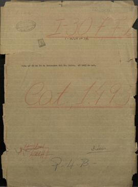 Nota n° 25 de 24 de setiembre del Señor Calvo, adjuntando copia del memorándum que dirigió a Lord J. Russel.