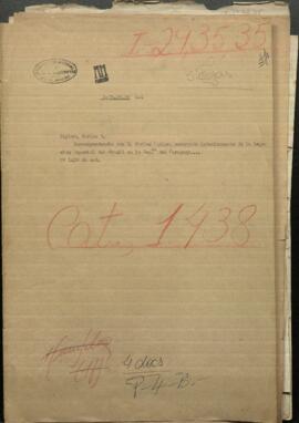 Correspondencia con D. Carlos Taylor, encargado interinamente de la Legación Imperial del Brasil en la República del Paraguay.