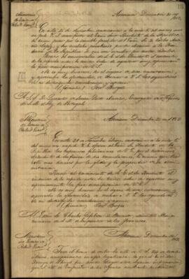 Oficio de José Berges Ministro de Relaciones Exteriores del Paraguay a Charles Lefebvre Becourt, Ministro de Francia en Paraguay.
