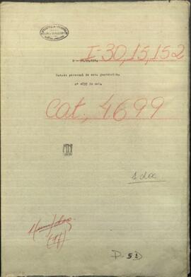 Estado personal de esta guarnición con especificación de clases y regimientos.
