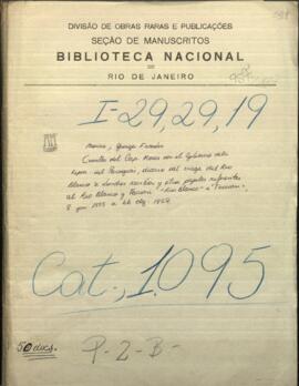 Cuentas del Cap. Morice con el gobierno de la República del Paraguay, diario del viaje del Río Blanco a Londres.