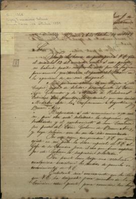 Carta de Francisco Solano López a Justo José de Urquiza, Presidente de la Confederación Argentina.