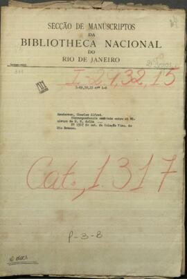 Correspondencia cambiada entre el Ministerio de Relaciones Exteriores de la Rca.  y el cónsul de Inglaterra en Asunción.