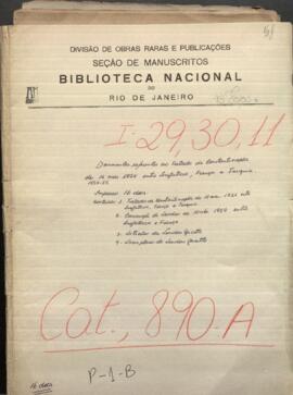 Oficio del Ministro de Relaciones Exteriores del Paraguay, Mariano González a Francisco Solano López, junto a las cortes de Europa.