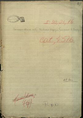 Correspondencia entre el Comandante de las armas de Asunción, Venancio López y el Pdte. de Paraguay, Francisco S. López.