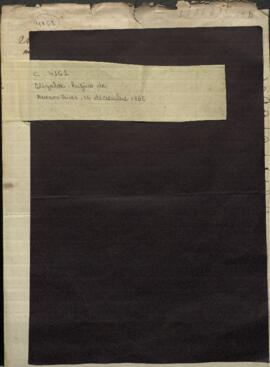 Oficio de Rufino de Elizalde, Mtro. de Relaciones Exteriores de Argentina.