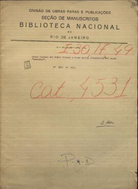 Lista nominal del Señor Oficial y tropa marina tripulación del vapor Nacional de guerra Anhambay.