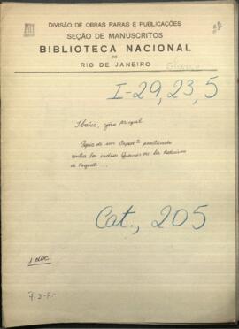 Copia de un expediente practicado contra los indios guanás de la reducción de Taguatí