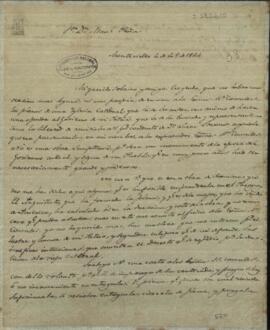 Carta de Juan Andres Gelly a Manuel Peña, enviado de Paraguay junto al gobierno de Buenos Aires.