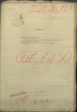 Copia de la nota de 24 de octubre 1857 del Ministro de Relaciones Exteriores al cónsul ingles acompañando un ejemplar.