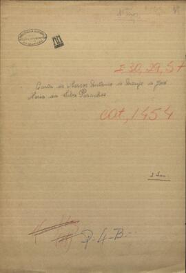 Carta de Marcos Antonio de Araujo a José Maria da Silva Paranhos, consejero del Imperio, enviando un libro recientemente publicado.