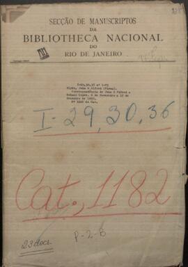 Correspondencia de Jhon & Alfred, directores de la firma de la construcciones navales del mismo nombre al general Francisco Solano López.