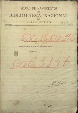 Correspondencia de Jose Dias, Comandante de Policía de Asunción, con Francisco Solano López, Pdte. de Paraguay.