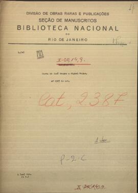 Carta de José Berges, Ministro de Relaciones Exteriores de Paraguay a Miguel Rojas, Agente Comercial Paraguayo en Corrientes.