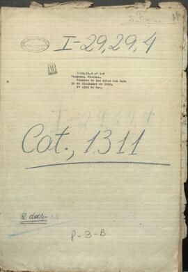 Notas dirigidas con fechas del 31 de diciembre de 1858 a los Ministerios de Relaciones Exteriores de varios Gobiernos.