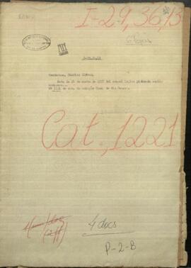 Nota del 21 de marzo de 1857 del Cónsul inglés pidiendo explicaciones sobre la nacionalidad de los que nazcan en la República.