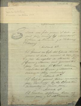 Decretos de Carlos Antonio López, Presidente del Paraguay, estipulando vencimientos de varios Ministros.