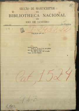 Nota n° 23 de 8 de diciembre del señor Carlos Calvo, participado haber ganado 200 francos a D. Enrique Laplace.