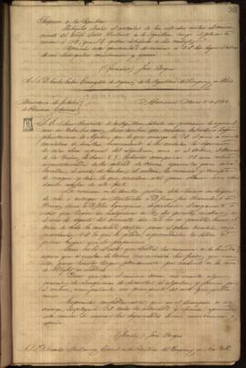 Oficio de José Berges Ministro de Relaciones Exteriores del Paraguay a Richard Mullowney, Cónsul de Paraguay en New York.