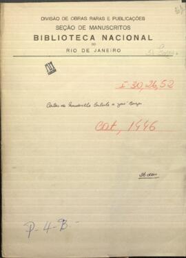 Cartas (25) de Mandeville Carlisle a José Berges, a propósito de las relaciones entre Paraguay y los Estados Unidos.