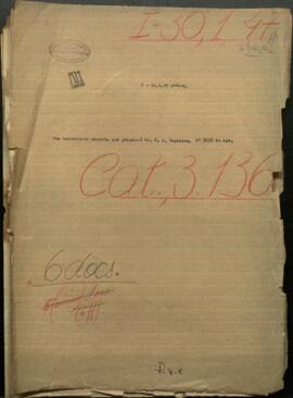 Una exposición memoria que presentó Mr. Charles Alfred Washburn, Ministro residente de los EE.UU en Paraguay.