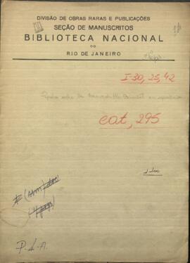 Papeles sobre la escuadrilla oriental en expedición al Rio Paraná al mando del Coronel Garibaldi.