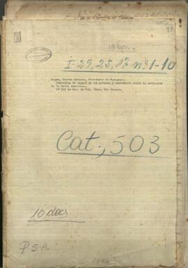 Colección de copias de lo actuado y contestado sobre la mediación de unión americana.