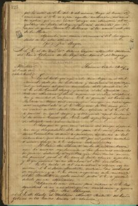 Oficio de José Berges Ministro de Relaciones Exteriores del Paraguay a Charles Alfred Washburn, Ministro Residente de los EE.UU.