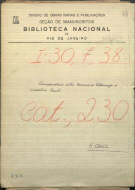 Correspondencia entre el secretario del Supremo Gobierno de la República del Paraguay y el cónsul británico en Buenos Aires