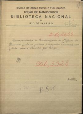 Correspondencia del Encargado de Negocios de Prussia, Friedrich von Gulich,  junto al Gobierno paraguayo.