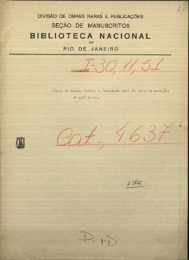 Oficio de Antonio Barboza al Comandante Gral. de las Armas en Asunción, Venancio López.