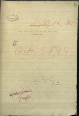 Oficio del jefe de milicias de San Juan Bautista, Buenaventura Vera, dirigidos al Pdte. de Paraguay, Francisco S. López.