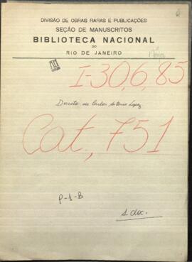 Decretos de Carlos Antonio López, presidente del Paraguay, del 26 de junio de 1846, sobre los Tribunales eclesiásticos.