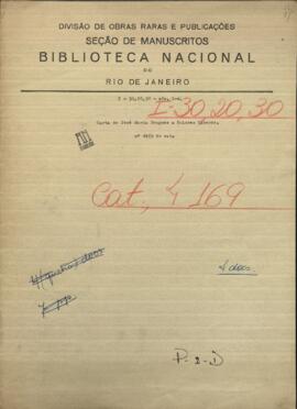 Cartas del Comandante Jose María Bruguez del Ejercito paraguayo a Dolores Caceres.