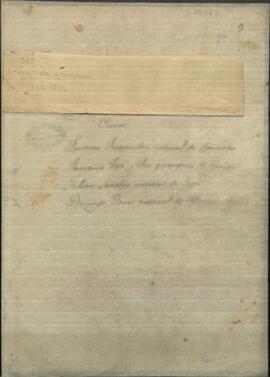 Lista de los tripulantes de Garandumba, San José y Ánimas que transportaban, Georges John Robert Gordon y la comitiva para Buenos Aires.