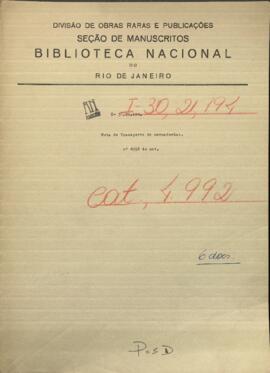 Notas de transporte de mercaderías para Rosario y Villa de Concepción.