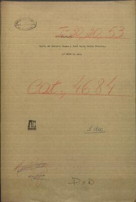 Carta de Gustavo Haman a José María Leite Pereira, Cónsul de Portugal.