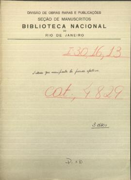 Estado que manifiesta la fuerza efectiva y armamentos, municiones, etc., sobre los útiles de guerra.