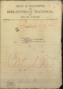 Nota N 12 de 7 de junio adjuntando en copia carta particular que el señor Calvo dirigió a Lord Woodhouse.