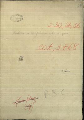 Instrucción de la Guarnición sobre el paso principal del Río Aquidaban.