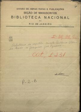 Relatorio del Capitán Teniente Antonio Claudio Sodio, encargado de un viaje de exploración al Paraná hasta Mato Grosso.