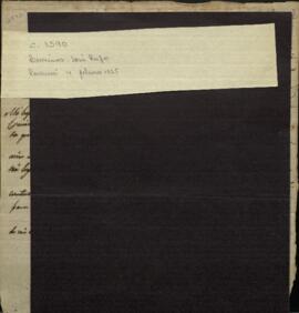 Nota dirigida al Capitán Gral., Justo Jose Urquiza, tratando de envio de correspondencia para el Gobierno argentino.