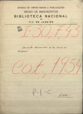 Documentos testimoniados de las tierras de Ibitipané del favor del Excelentísimo Señor Presidente de la República.